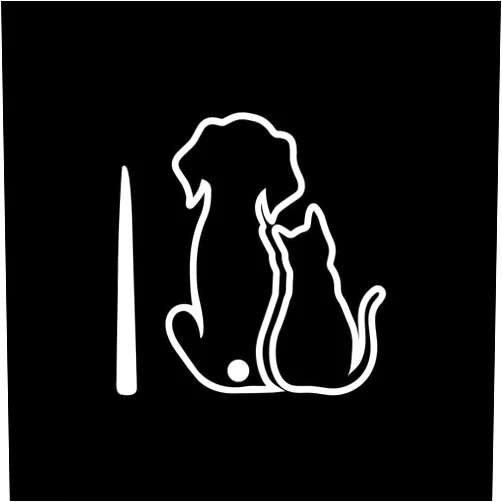 ZhangyiHot White Car Wiper Sticker Window Windshield Sticker Funny Cartoon Cat Dog Moving Tail Decoration Vinyl Reflective Animal Car Wiper Sticker Waterproof Window Decoration (ZS472)