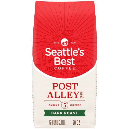 Seattle's Best Coffee Post Alley Blend Dark Roast Ground Coffee | 20 Ounce Bag