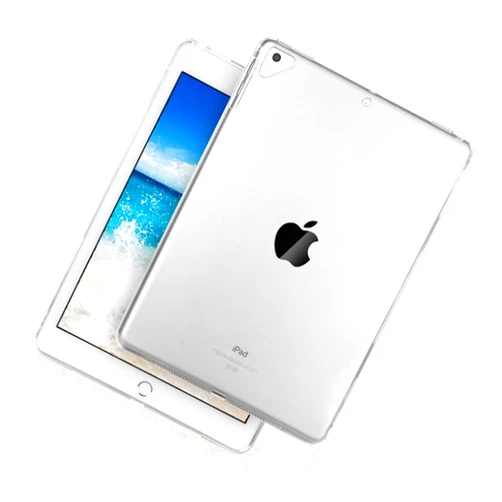 Demacia Asgens Clear Case for iPad 12.9'' 2015/2017, Flexible Soft TPU Shockproof Back Cover Protective Case for iPad 12.9 Model A1584 A1652 / A1670 A1671 A1821