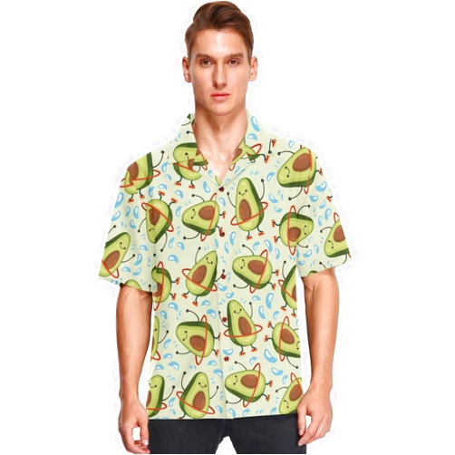 visesunny Mens Casual Button Down Short Sleeve Hawaiian Shirt Aloha Shirt