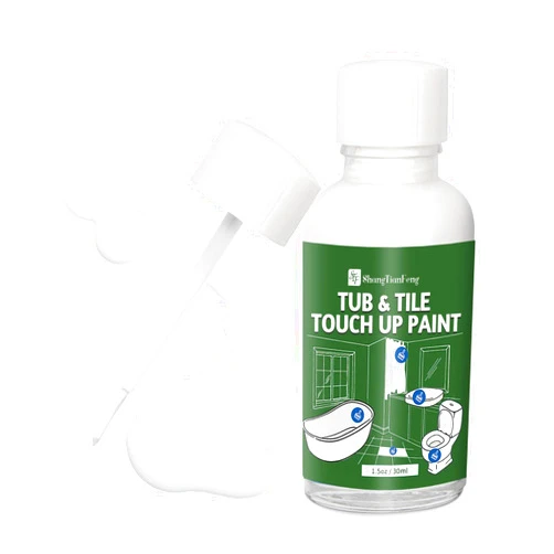 ShangTianFeng Touch Up Paint White tile paint porcelain repair kit Specialty Tub and Tile Paint, High-Gloss White bathtub Paint, Quick-Dry Porcelain Paint for Scratches & Chips on Porcelain, Acrylic, Enamel, Cast Iron, Tubs, Tiles, Sinks Wooden furniture and Toilets