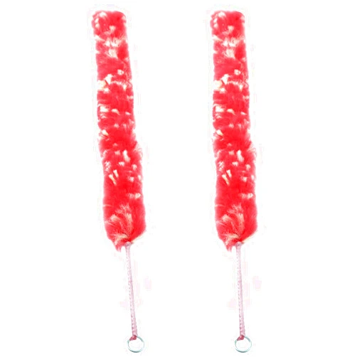 Yootones 2Pcs Yootones Flutes Cleaning Brush, Practical Nylon Flute Cleaning Brush Flute Cleaning Swab Brush Compatible with Woodwind Flute Parts (Red)