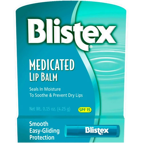 Blistex Medicated Lip Balm SPF 15 -- 0.15 oz Each / Pack of 3