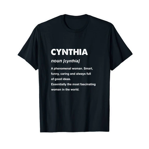 Cynthia Name Shirts & Gifts Cynthia Name T-Shirt