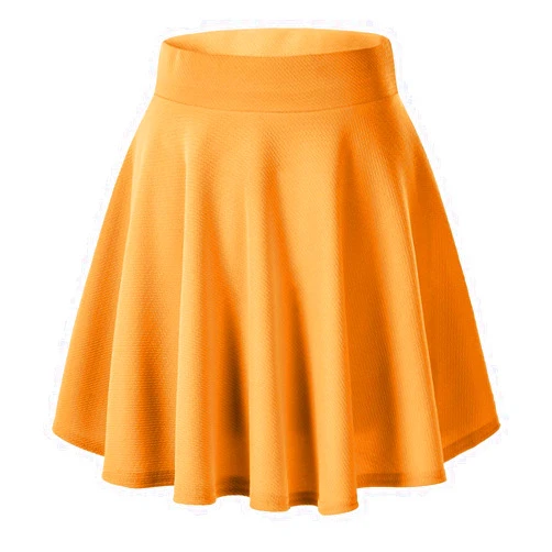 Urban CoCo Women's Basic Versatile Stretchy Flared Casual Mini Skater Skirt
