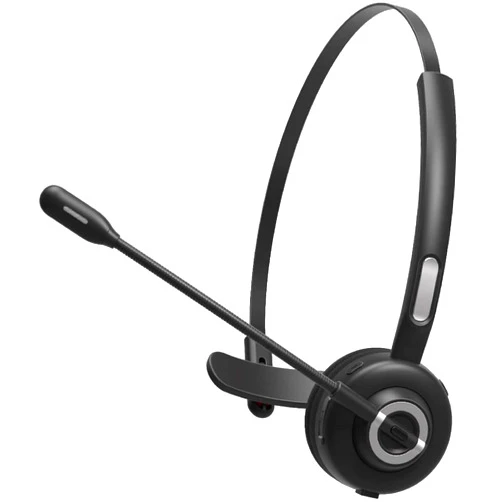 Generic Bluetooth Headset, Wireless Office Headset with Noise Cancelling Microphone, On Ear Headphones for PC Skype Call Center, Charging Base, Mute Button