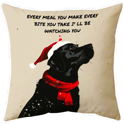 Cirzone Best Dog Mom Gifts Dog Lovers Gifts for Women Labrador Retriever Christmas Pillow Cover 18 x 18 for Bedroom Sofa Home Decoration
