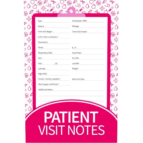 By Tinna Lena (Author) Patient Visit Notes: Notebook for Hospice Nurses: Hospice Nurse Reference and Nursing Assessment Notebook: Visit Tracker for Home Health Nurses: Logbook For Quick Patient Documentation - Vol 2