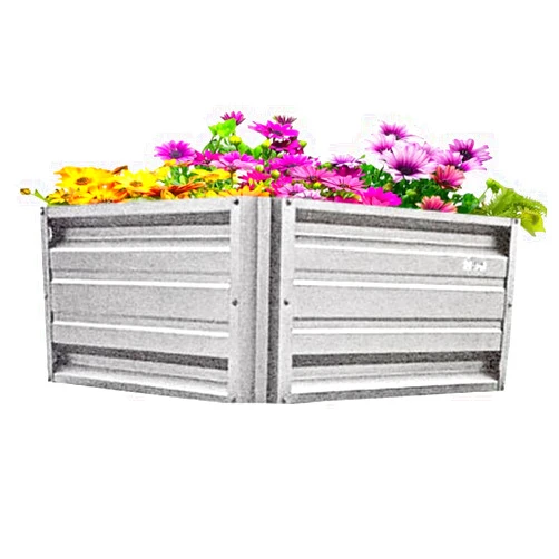 PLANTER BOX DIRECT.COM BY ALL METAL WORKS, INC. Planter Box Direct 36 x 36 x 18 Inch Square Metal Planter Box | Durable Metal Raised Garden Bed in Galvalume Steel | Custom Colors and Different Sizes (Galvalume)
