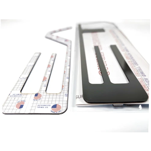 Advanced Trims Tailgate Raised Plastic Letters Inserts Compatible with Silverado 2019-2024 (Gloss Black)
