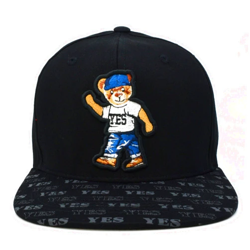 JLGUSA Bear Snapback Hat Bear Yes Cotton Adult Adjustable Baseball Cap Fashion TL Hat