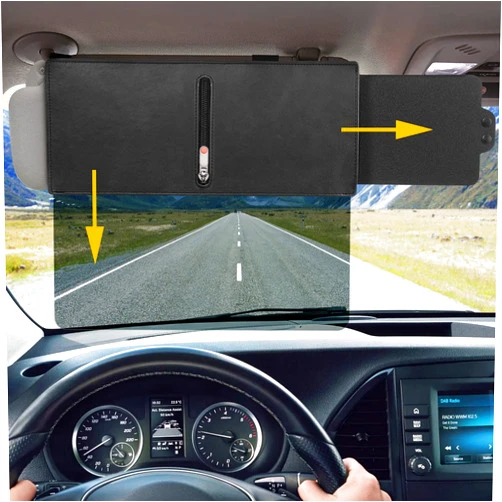 Zeyitian Upgraded Polarized Car Visor Extender Sun Blocker car Sun Visor Extender for car Visor,Sun Visor for car windshields Automotive Interior Sun Protection,Protects from UV Rays (Driver Side)