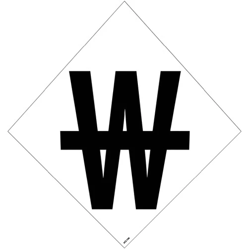 NMC DCL106 National Marker NFPA Label Symbol, Use No Water, 6 Inch (5/Pk), Ps Vinyl (Pack of 5)