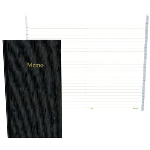 Blueline Memo Pad 6.75x4-Inch 100 Pages, Black (A385)