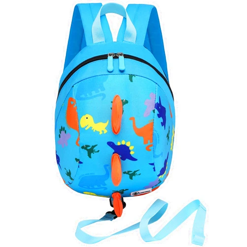 DB Toddler Mini Dinosaur Backpack with Child Leash, Anti Lost Wrist Link for Kids, Safety Harness Back Pack for Baby Boy Girl