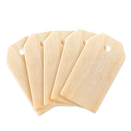 Super Z Outlet 50 Pack Unfinished Natural Wood Rectangle Blank Pieces Wooden Tags Slices for Arts & Crafts, Painting DIY Decorations, Embellish, Burning & Staining (2 1/4