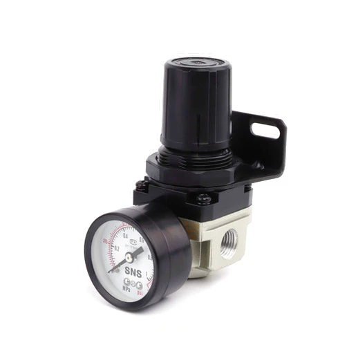 SNS Air Compressor Pressure Regulator With Bracket and Gauge Female Thread 1/4 NPT 0-150 PSI Adjustable AR2000-N02