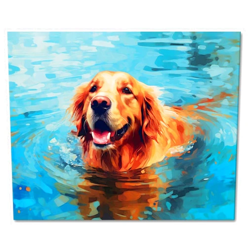 TUMOVO Paint by Number for Adults on Canvas Puppy Paint by Number Kits Animal Adults' Paint-by-Number Kits Dog Paint by Number DIY Paint by Numbers for Kids Craft Kits, 16x20Inch