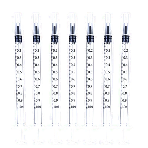 PENACUL 30 Pack 1 ml Syringe for Liquid Without Needle,Syringe with Cap,Individually Wrapped,for Scientific Labs,Measurement,Dispensing,Oil or Glue Applicato