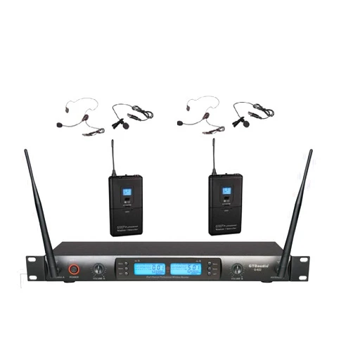 GTDaudio GTD Audio G-622L UHF 200 Channel Professional Wireless Microphone System (Headset & Lapel Lavalier Mic)
