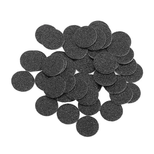 Dioche 50pcs Replacement Sandpaper Disk for Electric Callus Remover Sandpaper Sanding Discs Pedicure Tool Replacement Accessory with Shaft for Soft Smooth Feet(φ15mm)