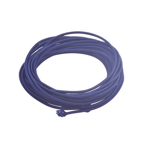 KONMAY 20 Yards 1/8 Inch 3.0mm Black Elastic Stretchy String Shock Cord Braided Elastic Band Rubber Rope Jewelry Cord