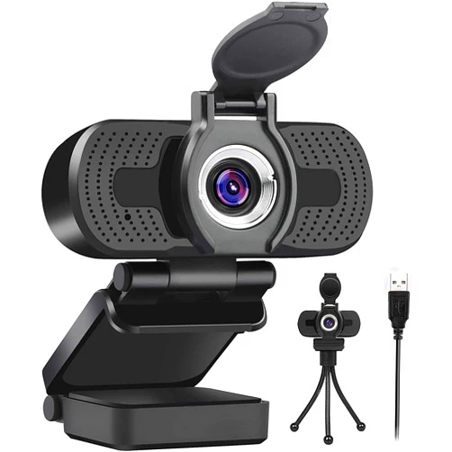 LarmTek 1080p Full Hd Webcam,Computer Laptop Pc Mac Desktop Camera for Conference and Video Call,Pro Stream Webcam with Plug and Play Video Calling,Built-in Mic