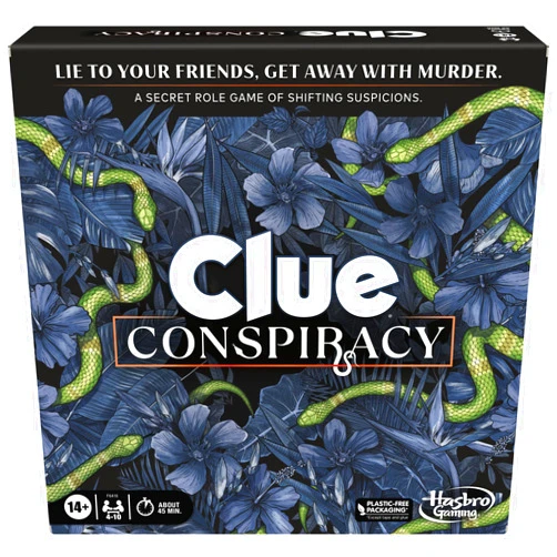 Hasbro Gaming Clue Conspiracy Board Game for Adults and Teens, Secret Role Strategy Games, Ages 14+, 4-10 Players, 45 Minutes, Mystery & Party Games