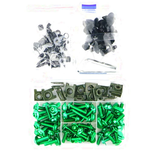 Xitomer Universal Motorcycle Fairing Bolt Kits Fasteners Fit for NINJA 300, ZX-6R / ZX-10R / ZX-14, CBR600RR/ CBR1100XX/ 1000RR, GSXR600 GSXR750 GSXR1000 GSX1300R, YZF R3/ R6/ R1