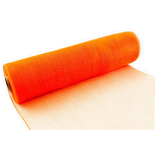 Eleganza Deco Mesh 25cm x 9.1m Orange No.04, 25 cm x 9.1 m, 9 Meter
