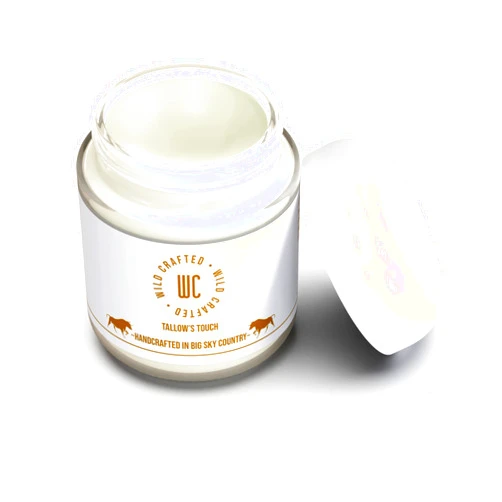 Wild Crafted Tallow's Touch Grass-Fed Beef Tallow Balm - With Cold-Pressed Coconut Oil, and Wild Flower Honey