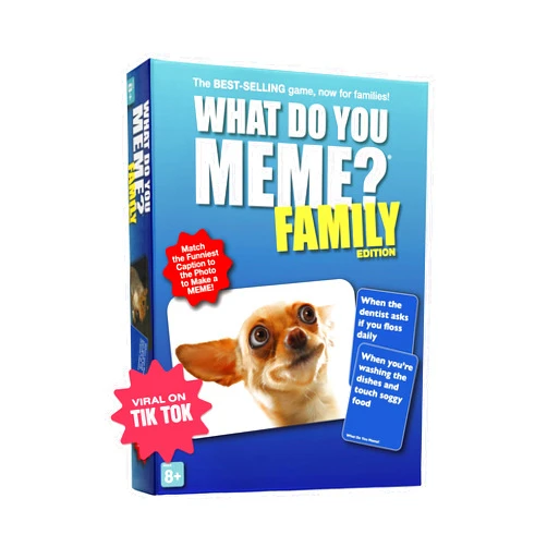 WHAT DO YOU MEME?® Family Edition — Kids Games for Kids 8-12, Party Games, Board Games for Family Night by Relatable