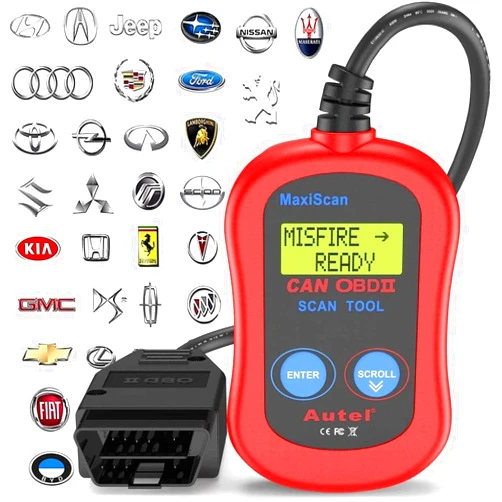 Autel MS300 OBD2 Scanner Code Reader, Turn Off Check Engine Light, Read & Erase Fault Codes, Check Emission Monitor Status CAN Diagnostic Scan Tool