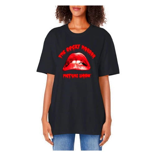 20th Century Fox The Rocky Horror Picture Show Lips Adult Oversized Vintage T-Shirt