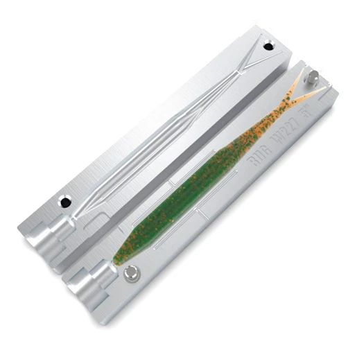 Generic Aluminum Injection Soft Plastic Lure Mold for Fluke Fishing Jerkbait Single Cavity Mold