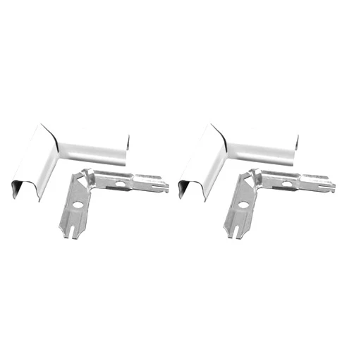 legrand Wiremold Metal Raceway, Extending Power, On-Wall, Flat Elbow, White, BWH6 (Pack of 2)
