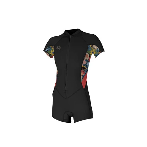 O'Neill Women's Bahia 2/1mm Full Zip, Short Sleeve, Spring Wetsuit