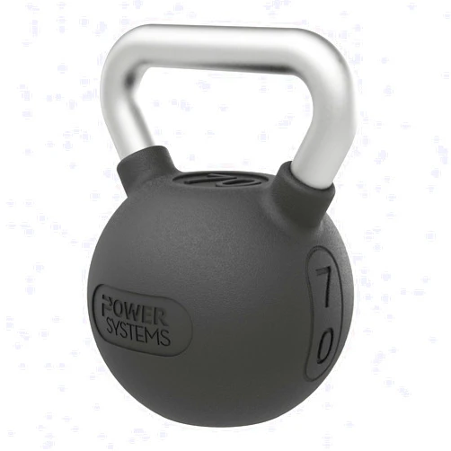 Power Systems Elite Rubber Kettlebell - Premium Molded Rubber & Perfect for Your Training Space (70)