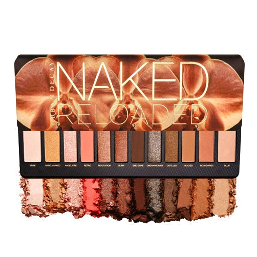 Urban Decay Naked Reloaded, Nude Bronze Neutral Eyeshadow Palette, Matte, Metallic, Shimmer Finish, 12 Warm Bronze Eye Shadows, Natural Soft Glam Smokey Eye Makeup, Vegan, Cruelty-free