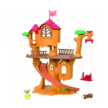 Epoch Everlasting Play, LLC Calico Critters Adventure Treehouse Gift Set, Collectible Dollhouse, Figure and Accessories