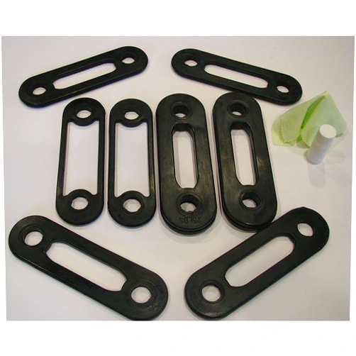 3RedLightFix 85LB Set (2 25LB bands + 2 10LB bands + 2 5LB bands + 2 2.5LB bands) Aftermarket (NON-OEM) Resistance bands for Soloflex Muscle Machine + 303 Aerospace Protectant Sample and Microfiber Cleaning Cloths