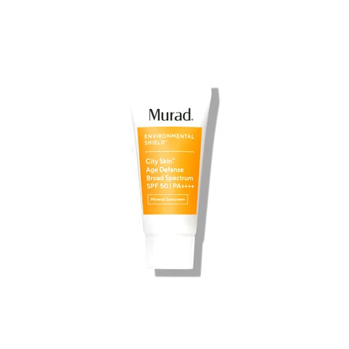 Murad Environmental Shield City Skin Age Defense Broad Spectrum SPF 50-100% Mineral Sunscreen - Blue Light Defense - SPF 50 Environmental Defense Sunscreen - Light Sunscreen for Face