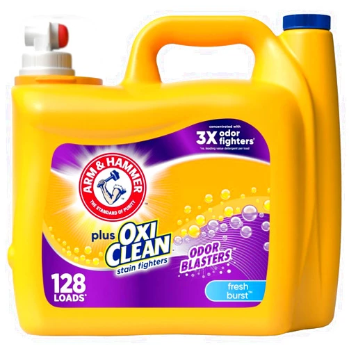 Arm & Hammer Plus OxiClean Odor Blasters Fresh Burst, 128 Loads Liquid Laundry Detergent, 166.5 Fl oz