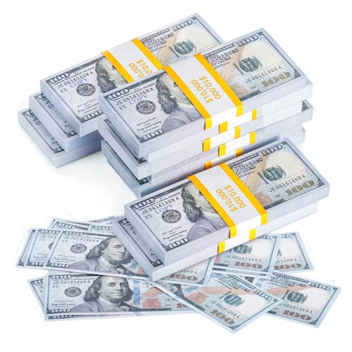 HANSELY 800 Pcs Prop Money Play Movie for Kids Education Learning,Toy for Music Video, Develops Early Math Skills,Videos,Birthday Parties