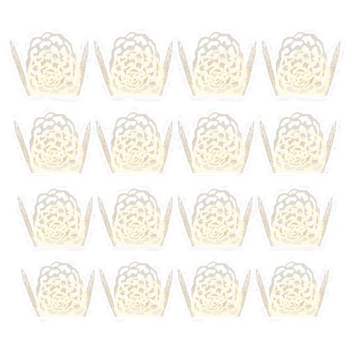 Gadpiparty Dessert 50pcs Truffle Wrappers Chocolate Candy Cups Truffle Liners Truffle Cups for Shower Bridal Shower Birthday Wedding Party Supplies Golden Cake Baking Cup