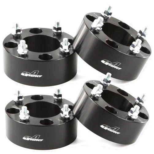 GAsupply ATV 4x110 Wheel Spacers 2 inch, Black ATV Wheel Adapters Spacers 74mm Hub Bore 10×1.25 Studs, Compatible with Honda, Suzuki, Bombardier, 4 Pack