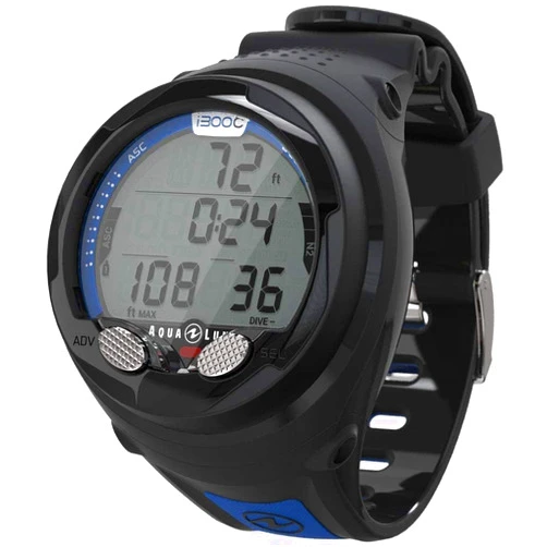 Aqua Lung I300c Wrist Dive Computer with Bluetooth Black/Blue