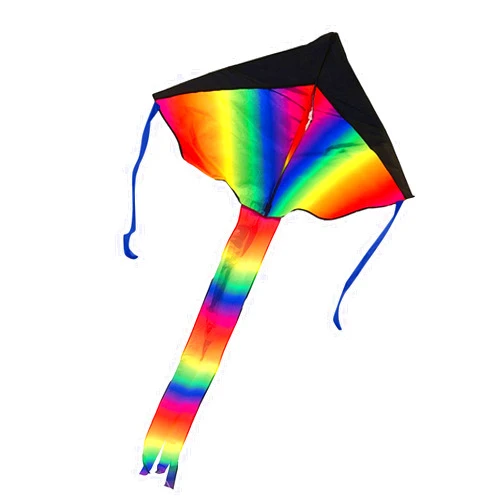 Fuuc Kites for Kids Ages 4-8,Classical Rainbow Kids Kite easy to Fly large Stunt Kite with 320ft Kite String and Connectors large Stunt kite,The Best Kite for Beginners