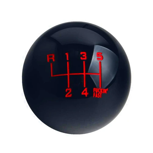 DEWHEL Black/Red Fing Fast Shift Knob for 6 Speed Short Throw Shifter 12X1.25 10X1.5 10X1.25 8X1.25