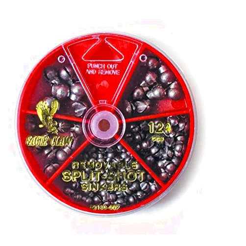 Eagle Claw Sinker Assortment Removable Split-Shot (Per 124)